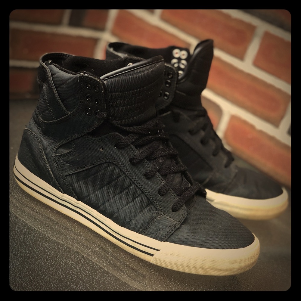 Supra Skytop Black/White Size 9.5